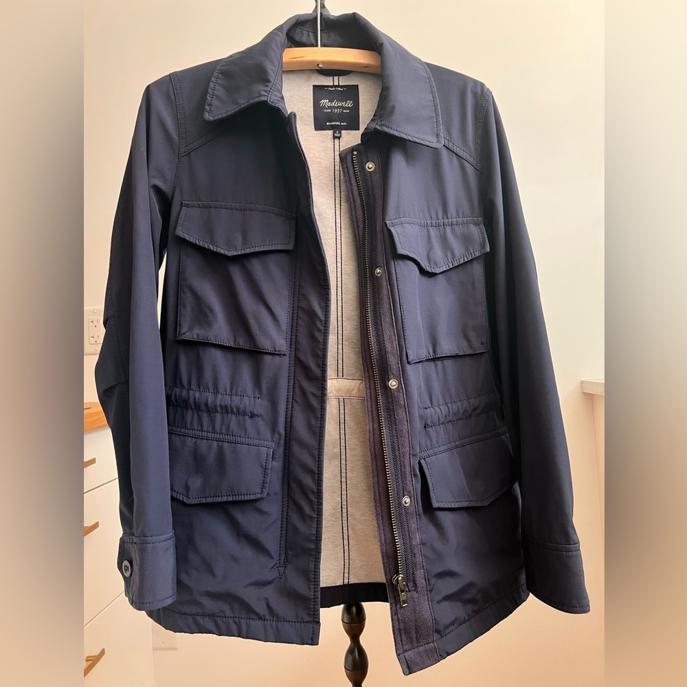 Madewell Navy Blue Finely Crafted Jacket